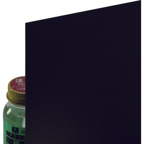 Light PVC board, black, 0.5 x 910 x 300 mm, EB935-7, 1 sheet