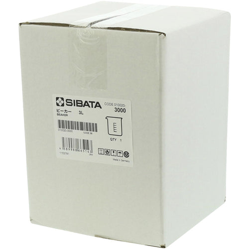 SIBATA ビーカー 目安目盛付 3000mL 010020-3000 1 個