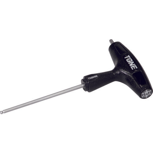 TONE 볼 포인트 육각봉 렌치(T형) 그립 볼 포인트 헥사곤 렌치 대변 치수 3mm TGBHW-03 1개