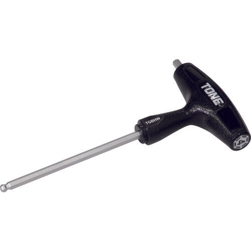 TONE ボールポイント六角棒レンチ(T形) グリップボールポイントヘキサゴンレンチ 対辺寸法4mm TGBHW-04 1 本