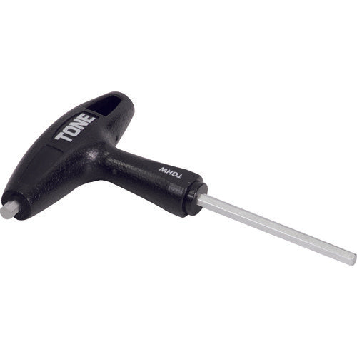 TONE 六角棒レンチ(T形) グリップヘキサゴンレンチ 対辺寸法5mm 全長158mm TGHW-05 1 本