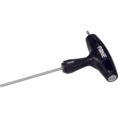 TONE 六角棒レンチ(T形) グリップヘキサゴンレンチ 対辺寸法2.5mm 全長128mm TGHW-2.5 1 本