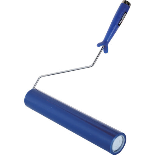 TRUSCO 클린 룸용 점착 롤러 12 인치용 핸들 점착 롤러 파랑 1권 부착