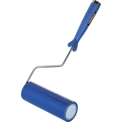 TRUSCO 클린 룸용 점착 롤러 6 인치 용 핸들 점착 롤러 파랑 1 권 부착 2 중봉투 CNR6H-B