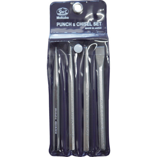 モクバ印 タガネセット(袋入り)4本組 A6-4 1 S