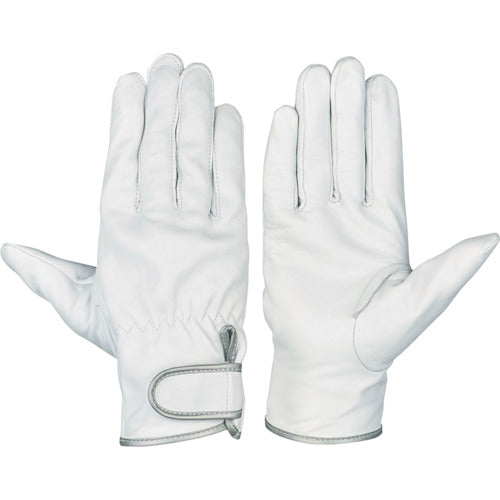 シモン ヤギ革手袋(袖口マジックタイプ) GT−717 白 M GT-717-M 1 双