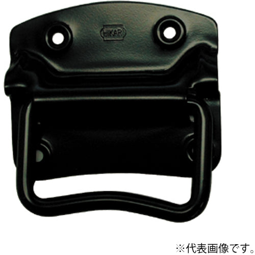 NewHikari トランク取手 鉄 電着塗装 黒 80 SH-TRT80 1 個