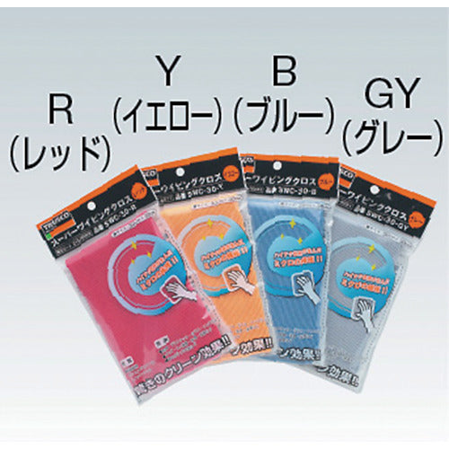 TRUSCO Super Wiping Cloth 300mm x 300mm Gray SWC-30 1 piece