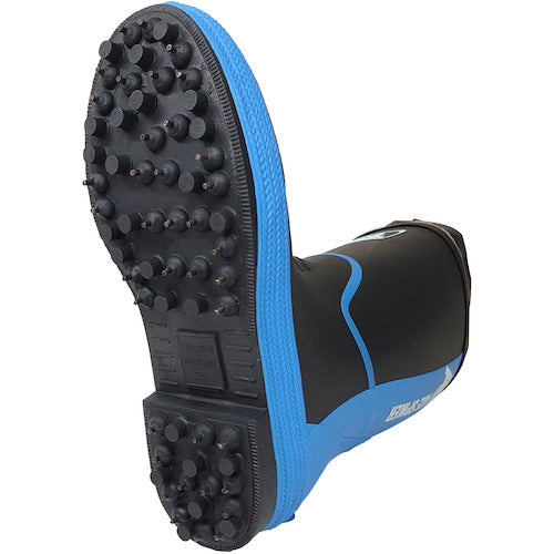 Kita Spiked Rubber Boots (with Cover) KR7200 Black LL (26.5-27.0) KR7200-BK-LL 1 pair