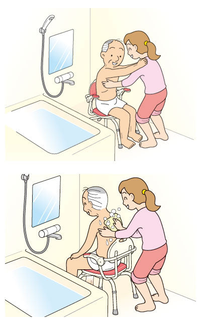 安寿 ひじ掛け付きシャワーベンチ “まわるくん” / 536-190 ブルー 1 台