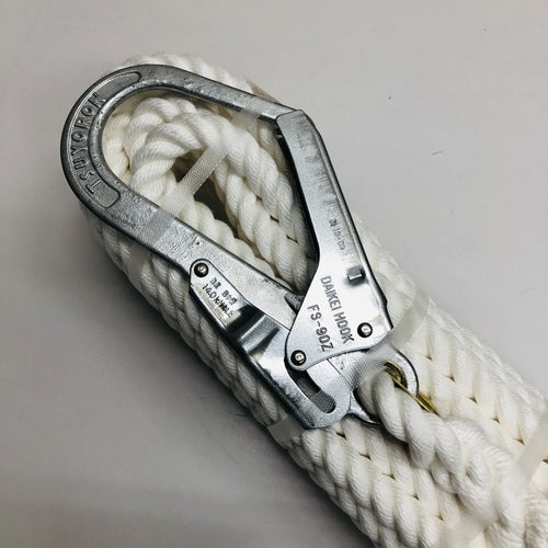 마츠우라 양단 대구경 후크 부착 크레모나 S하양용 로프 16mmΦ×20m KMS16-20-2HOOK 1개