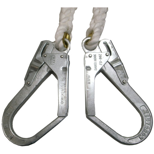 まつうら 両端大口径フック付 クレモナS荷揚げ用ロープ 16mmΦ×10m KMS16-10-2HOOK 1 本