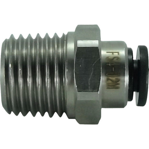 チヨダ ファイブSUSメイルコネクタ 4mm・R1/4 FS4-02M 1 個