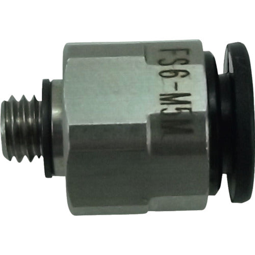 치요다 파이브 SUS 메일 커넥터 6mm・M5X0.8 FS6-M5M 1개
