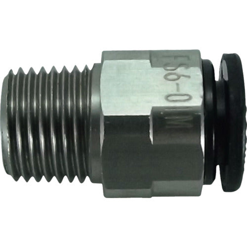 치요다 파이브 SUS 메일 커넥터 6mm·R1/8 FS6-01M 1개