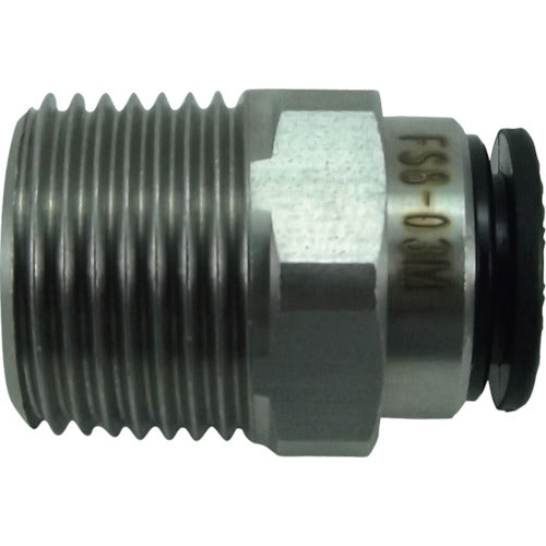 치요다 파이브 SUS 메일 커넥터 8mm·R3/8 FS8-03M 1개