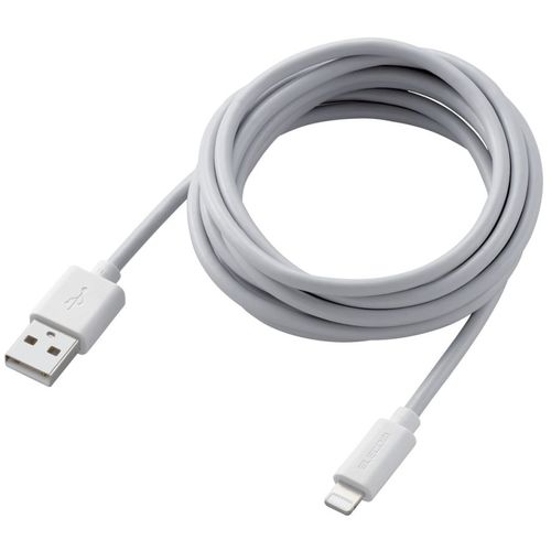 ELECOM Lightning Cable Standard 2.0m White MPA-UALO20WH 1 piece