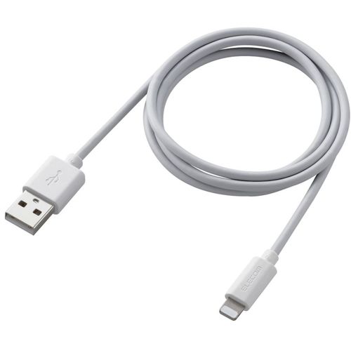 ELECOM Lightning 케이블 표준 1.0m 화이트 MPA-UALO10WH 1개