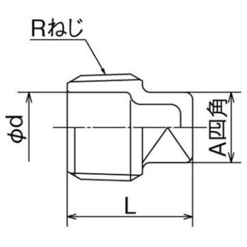 온다제작소 SFP형 플러그 R3/8 중실 SFP-10E 1개