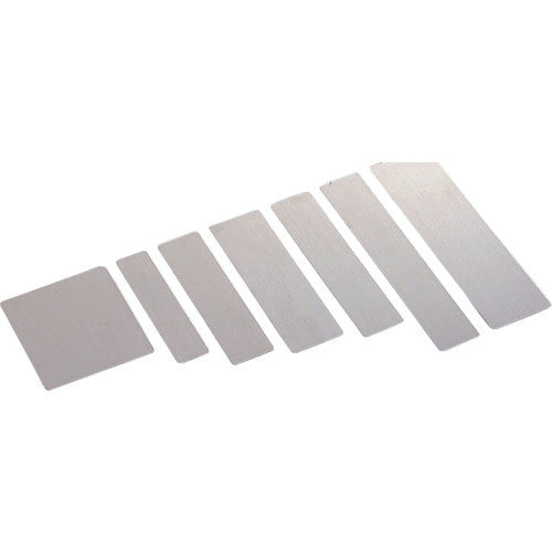 HIKARI Stainless Steel Hairline Plate Plain with Tape FS204-T 1 Sheet