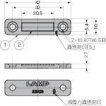 SUGATSUNE (140045392) MC-421SUS-9 / Stainless steel ultra-thin magnetic catch MC-421SUS-9 1 piece