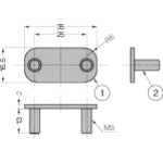 SUGATSUNE (140045569) MC-159U-STD Stainless steel catch MC-159U-STD 1 piece