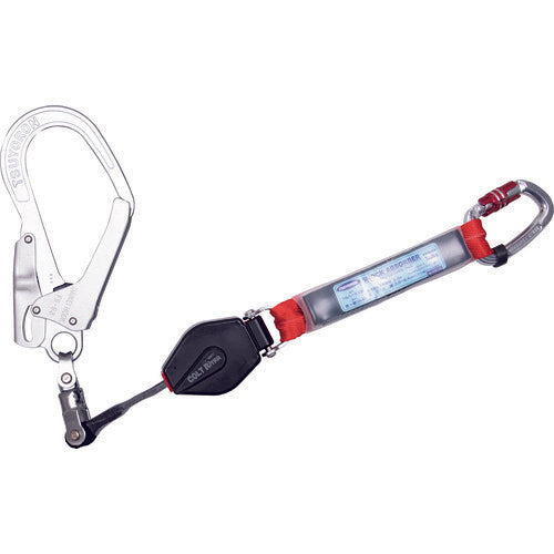 TSUYORON Full Harness Lanyard Single Lanyard Retractable Colt Retractor with Locking Mechanism THL-CR93SV-21KS-R23-BP 1 pc