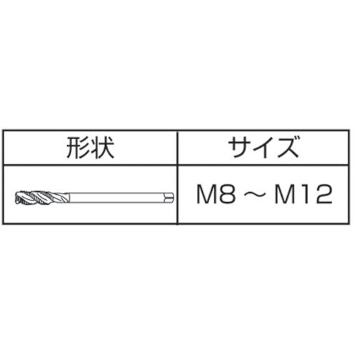 야마와 난삭 스테인리스강용 나선형 탭 SU2-SP P3 M12X1.75 SU2-SP-M12X1.75 1개
