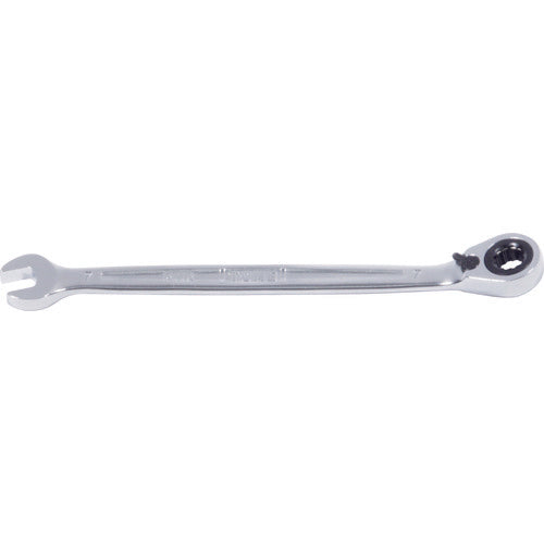 TONE Combination Ratchet Wrench, Switchable Ratchet Wrench, Diameter 7mm, Total Length 140mm, RMR-07, 1 Piece