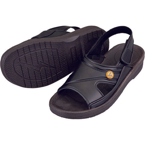 AS ASPURE ESD Sandals Black M 4-1206-03 1 pair