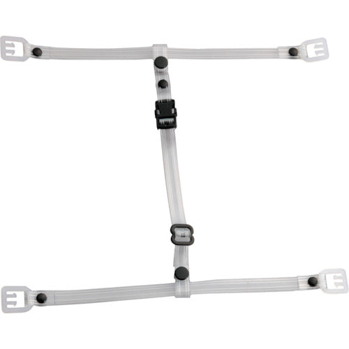 Toyo Safety Helmet Chin Strap, Clear Vinyl, TE-1, 1 Piece