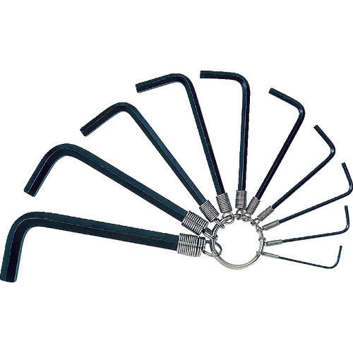 TRUSCO 【売切廃番】リング式六角棒レンチセット 10本組 インチ目 GR10-11638 1 S