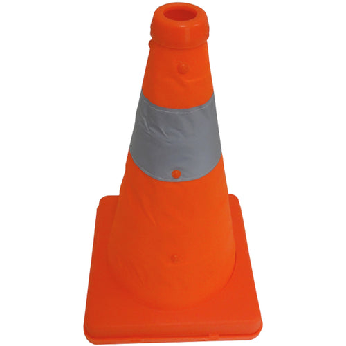 미즈케이 신축식 삼각 콘 30 cm<오렌지> 8201033 1개