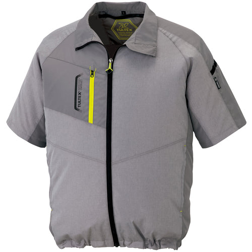 アイトス 空調服用半袖ジャケット(空調服TM) 杢グレー M AZ50198-104-M 1 着