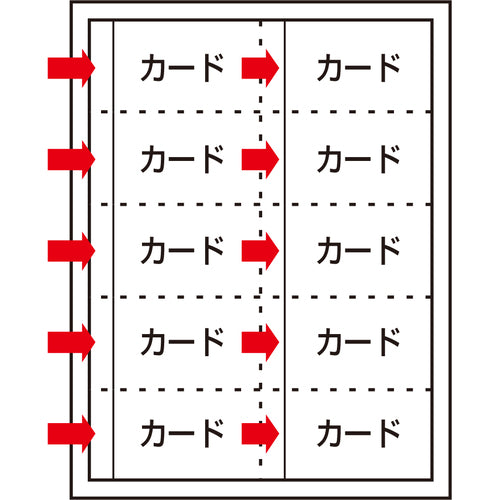 LIHIT 명함 홀더 400 카드 Card EX·S 블랙 A4 A945.BLACK 1권