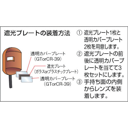 TRUSCO 溶接用素ガラス パック (1Pk(袋)=2枚入) P-GT 1 PK