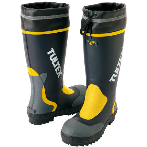 Aitos Safety Rubber Boots Navy x Yellow 26.0 AZ4702-008-26.0 1 pair