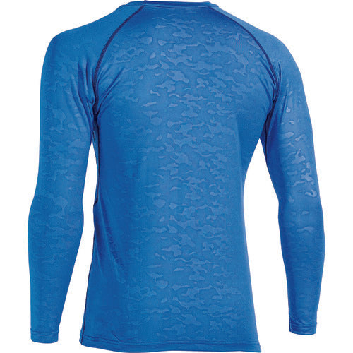 Otafuku JW-643 BT Power Stretch Deodorant Long Sleeve Crew Neck Shirt Blue Camouflage M JW-643-63-M 1 pc