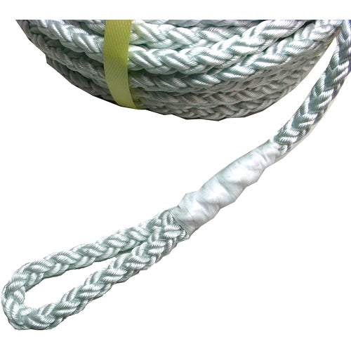 Matsuura nylon cross rope for electric winch (8 strands) 8mmΦ x 100m with eyes on both ends NR-8CROSS-8-100 1 roll