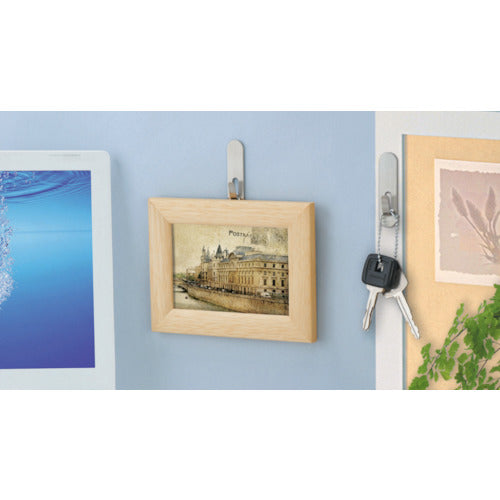 OHTO Adhesive Stainless Steel Hook Silver OH-1N 1 PK