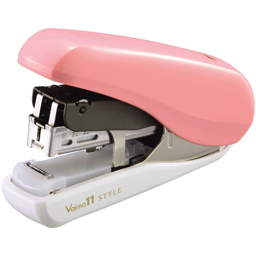 MAX ホッチキス バイモ11 スタイル HD−11FLSK/P2 ピンク 40枚とじ HD91363 1 個