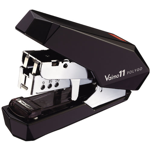 MAX ホッチキス バイモ11 ポリゴ HD−11SFLK/K ブラック 40枚とじ HD90659 1 個