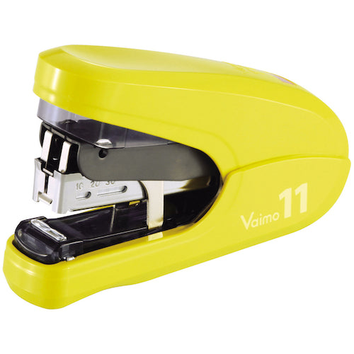 MAX ホッチキス バイモ11 フラット HD−11FLK/Y イエロー 40枚とじ HD90303 1 個