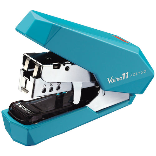 MAX ホッチキス バイモ11 ポリゴ HD−11SFLK/B ブルー 40枚とじ HD90656 1 個