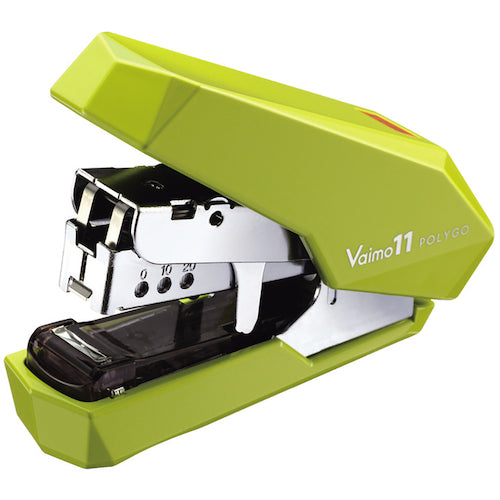 MAX ホッチキス バイモ11 ポリゴ HD−11SFLK/LG ライトグリーン 40枚とじ HD90658 1 個