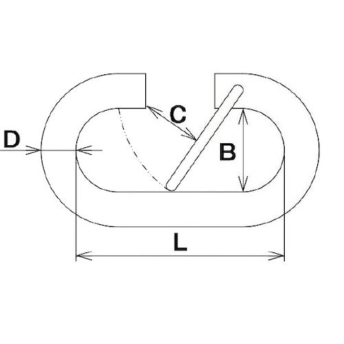 Nissa Chain Stainless Steel C-Hook 6mm (10 pieces) SSJ4060 1 box