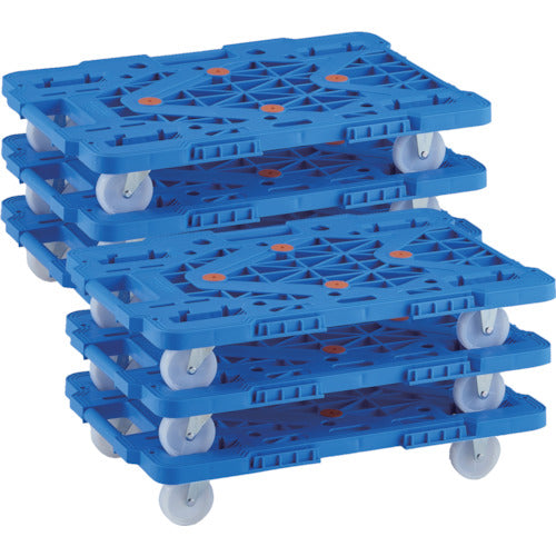 TRUSCCO 정리 구입 수지제 평대차 연결식 루트 밴 MPK-600N-B 6대 세트 MPK-600N-B-M6 1 S