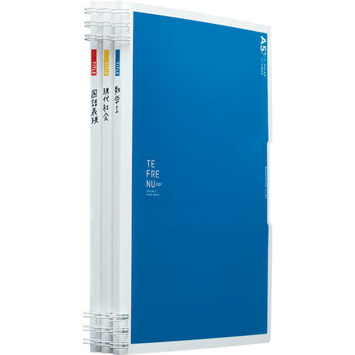 KING JIM 더블 링 노트 Tefrene 플랩 A5 변형 그레이 9804TE-GY 1 권