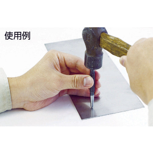 TRUSCO 超硬チップ付センターポンチ 全長S型77mm 直径Φ8 TCP-S 1 本