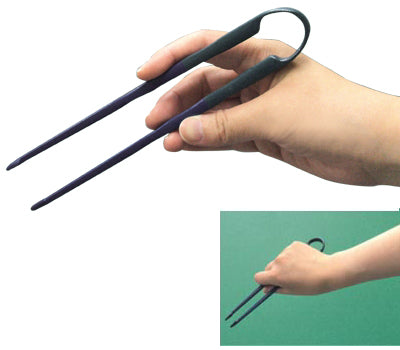 Soft Barrier-Free Chopsticks / HS-H Navy Blue 1 Pair